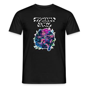 Mein Name ist Mia 2026 - Männer T-Shirt - Schwarz - Vorne - AI Model Male 178 light (178cm)