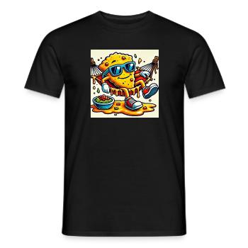 Nacho Every Day – Chill Snack Vibes - Men's T-Shirt - black - Front - AI Model Male 178 light (178cm)