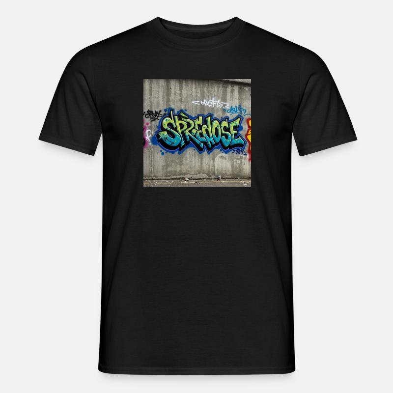 Graffiti Expression T-Shirt - Männer T-Shirt - Schwarz