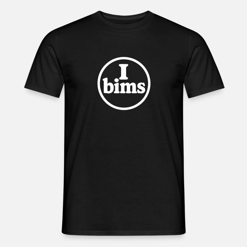 I bims Meme Logo - Männer T-Shirt - Schwarz
