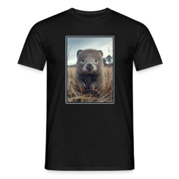 Wombats Wombat - Männer T-Shirt - Schwarz - Vorne - AI Model Male 178 light (178cm)