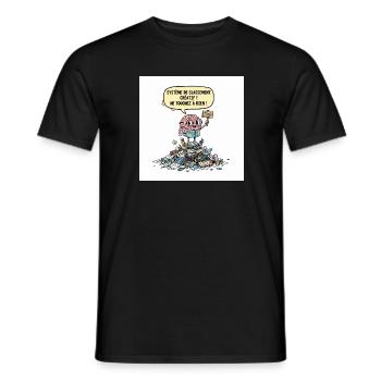 Kreatives Chaos-Gehirn - Männer T-Shirt - Schwarz - Vorne - AI Model Male 178 light (178cm)