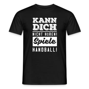 Handballspieler Handball Handballer Geschenke - Männer T-Shirt - Schwarz - Vorne - AI Model Male 178 light (178cm)
