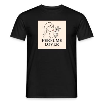 Perfume_Lover - Men's T-Shirt - black - Front - AI Model Male 178 light (178cm)