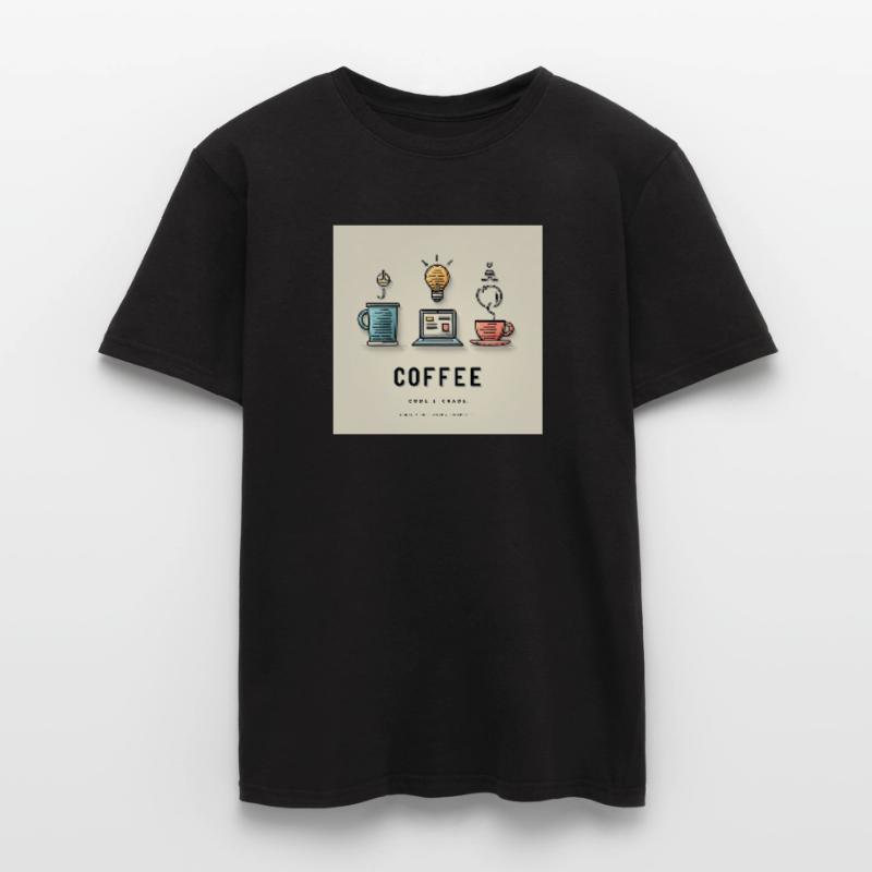 Conception du code du café T-shirt homme