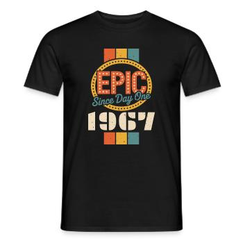 Legendär seit 1967 - Männer T-Shirt - Schwarz - Vorne - AI Model Male 178 light (178cm)