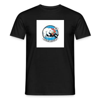 PolarJustice Karikatur - Männer T-Shirt - Schwarz - Vorne - AI Model Male 178 light (178cm)