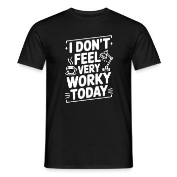 Ich fühle mich heute nicht sehr beschäftigt - Männer T-Shirt - Schwarz - Vorne - AI Model Male 178 light (178cm)