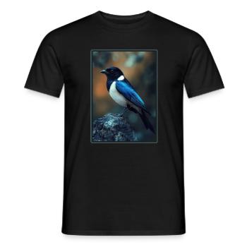 Magpies Magpie - Men's T-Shirt - black - Front - AI Model Male 178 light (178cm)