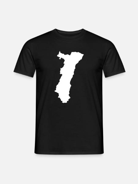Elsass-T-Shirt-Humorgeschenk - Männer T-Shirt - Schwarz