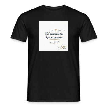 Designer Azzo  - Männer T-Shirt - Schwarz - Vorne - AI Model Male 178 light (178cm)