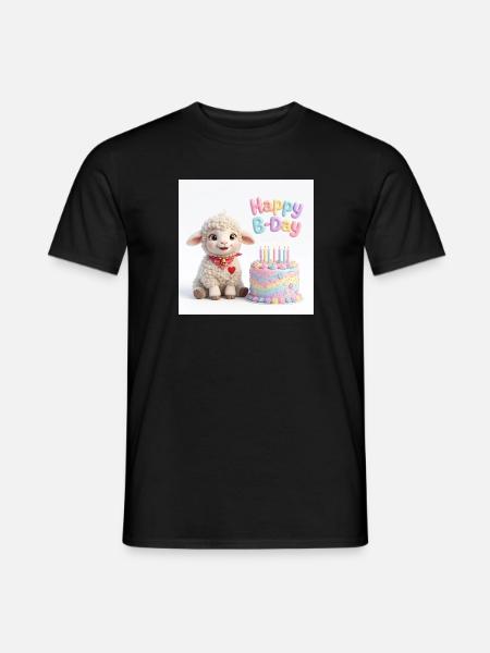 Lammy Happy B-day - Männer T-Shirt - Schwarz