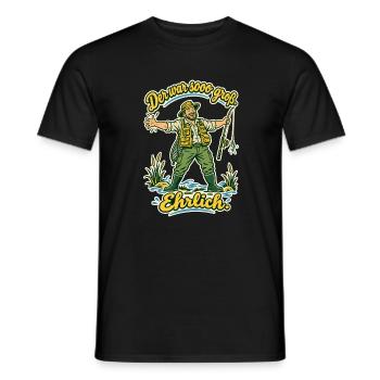 Angler Der war sooo groß - Männer T-Shirt - Schwarz - Vorne - AI Model Male 178 light (178cm)