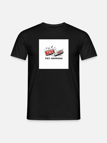 Flipper Pinball Tilt - Männer T-Shirt - Schwarz