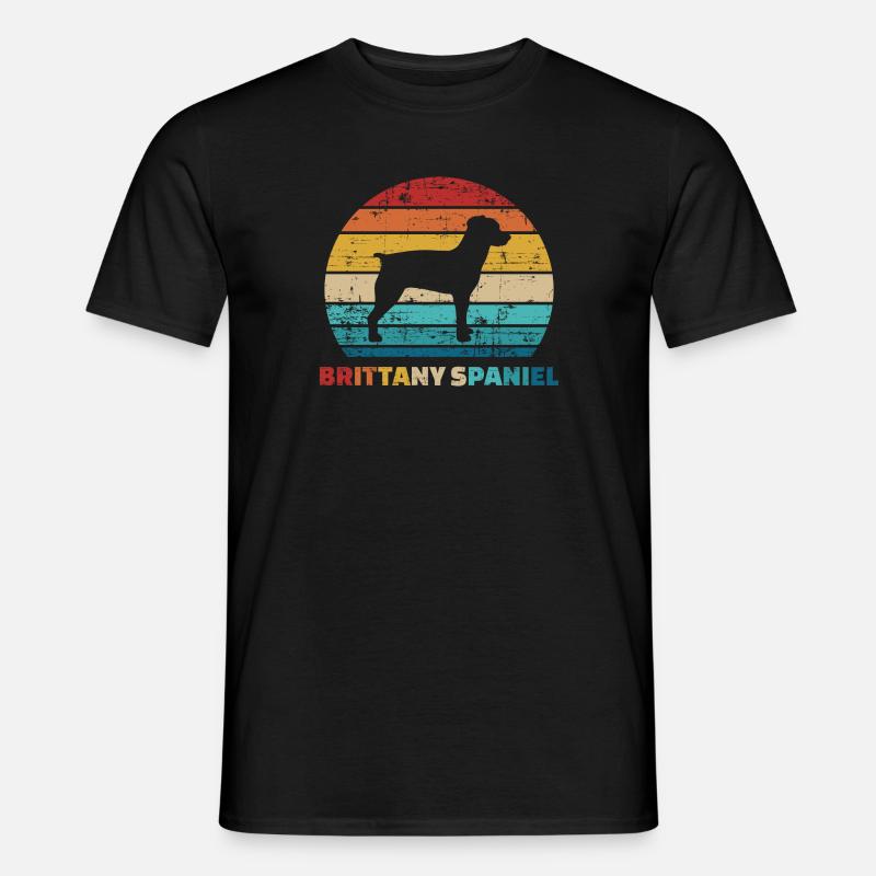 Brittany Spaniel - Männer T-Shirt - Schwarz