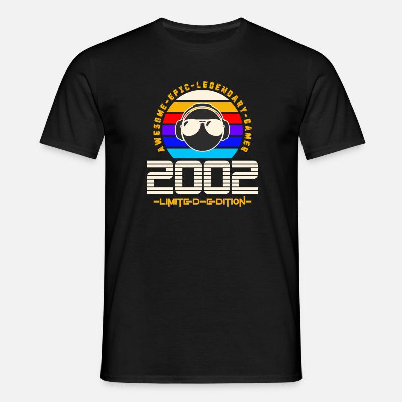 2002 - Männer T-Shirt - Schwarz