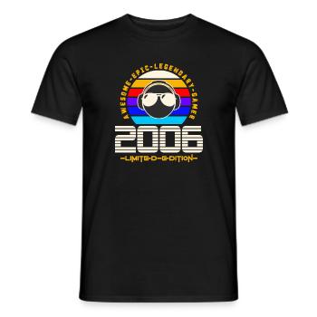 2006 - Männer T-Shirt - Schwarz - Vorne - AI Model Male 178 light (178cm)