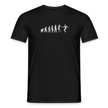 Lindy Hop Dance Evolution Geschenk Ugly T-Shirt - Männer T-Shirt - Schwarz - Vorne - AI Model Male 178 light (178cm)