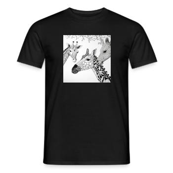 Jungle Lion Safari Nature Bio T-Shirt - T-shirt homme - noir - Devant - AI Model Male 178 light (178cm)