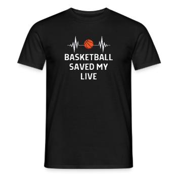 Basketball Spieler Basketballer Sprüche Geschenk - Männer T-Shirt - Schwarz - Vorne - AI Model Male 178 light (178cm)