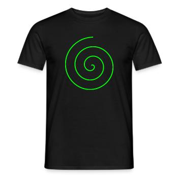 Spiral gift - Men's T-Shirt - black - Front - AI Model Male 178 light (178cm)