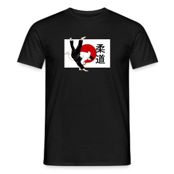 Judo - Judoka - Martial Arts - Men's T-Shirt - black - Front - AI Model Male 178 light (178cm)