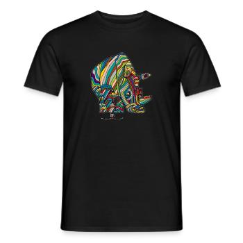 Nashörner sind wie Einhörner... nur dicker - Männer T-Shirt - Schwarz - Vorne - AI Model Male 178 light (178cm)