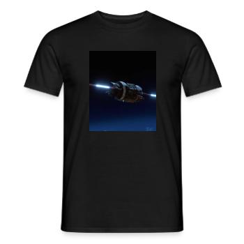 Astronave - T-shirt uomo - nero - Fronte - AI Model Male 178 light (178cm)
