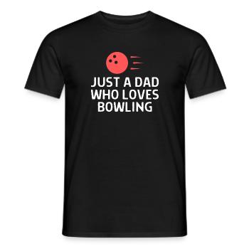 Bowlen Sprüche Bowling Bowler Kegeln Geschenk - Männer T-Shirt - Schwarz - Vorne - AI Model Male 178 light (178cm)