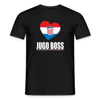 patron de jugo de croatie T-shirt - T-shirt homme - noir - Devant - AI Model Male 178 light (178cm)