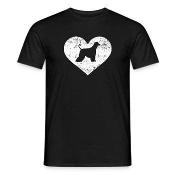 Lévrier afghan - T-shirt homme - noir - Devant - AI Model Male 178 light (178cm)