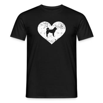 akita - T-shirt homme - noir - Devant - AI Model Male 178 light (178cm)