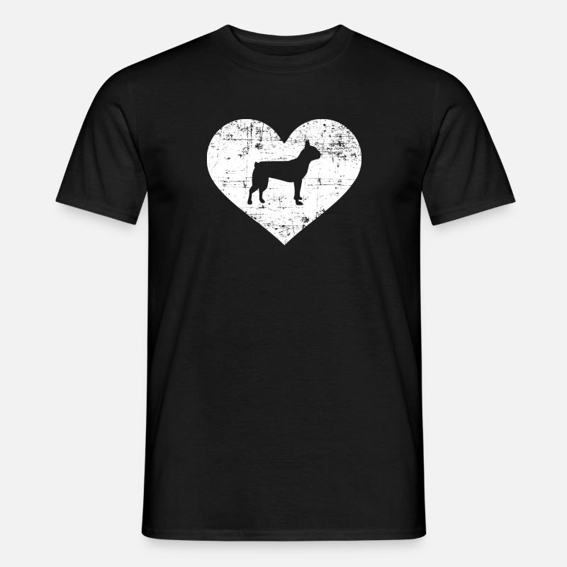 Boston Terrier - Männer T-Shirt - Schwarz