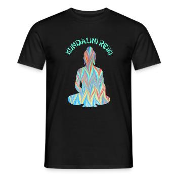 kundalini reiki with buddha e 70 - Men's T-Shirt - black - Front - AI Model Male 178 light (178cm)