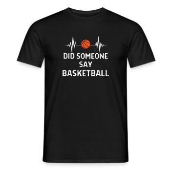 Basketball Spieler Basketballer Sprüche Geschenk - Männer T-Shirt - Schwarz - Vorne - AI Model Male 178 light (178cm)