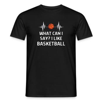 Basketball Spieler Basketballer Sprüche Geschenk - Männer T-Shirt - Schwarz - Vorne - AI Model Male 178 light (178cm)