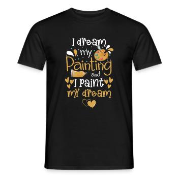 Painter Varnisher Craftsman - Men's T-Shirt - black - Front - AI Model Male 178 light (178cm)