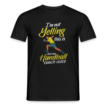 Handballer Sport Hobby Ball Sports - T-shirt homme - noir - Devant - AI Model Male 178 light (178cm)