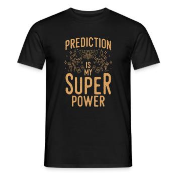 Crystal Ball Predictions Planets - Men's T-Shirt - black - Front - AI Model Male 178 light (178cm)