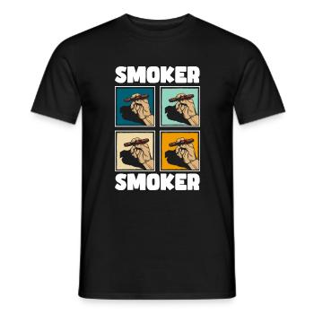 Tobacco Cant Vaping - Men's T-Shirt - black - Front - AI Model Male 178 light (178cm)