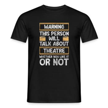Actrice Drame - T-shirt homme - noir - Devant - AI Model Male 178 light (178cm)