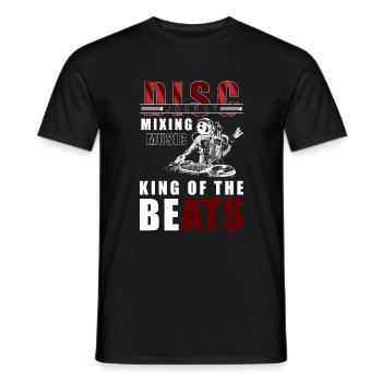 DJ Techno Party Rave - Männer T-Shirt - Schwarz - Vorne - AI Model Male 178 light (178cm)