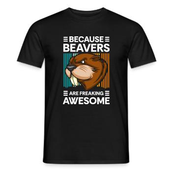 Rodent Dam Animal Welfare Rodent - Men's T-Shirt - black - Front - AI Model Male 178 light (178cm)