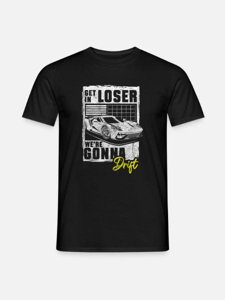Driften Sportwagen Mechaniker Racing - Männer T-Shirt - Schwarz