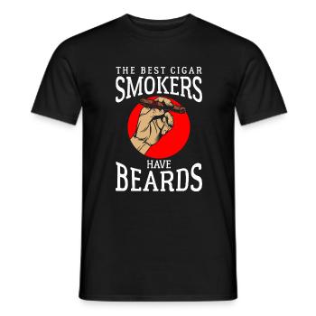 Zigarren Rauch Kuba Genießer - Männer T-Shirt - Schwarz - Vorne - AI Model Male 178 light (178cm)