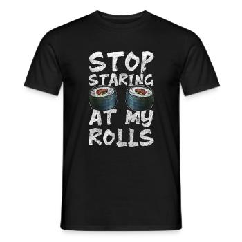 Culture japonaise mignonne de la nourriture à base de soja - T-shirt homme - noir - Devant - AI Model Male 178 light (178cm)