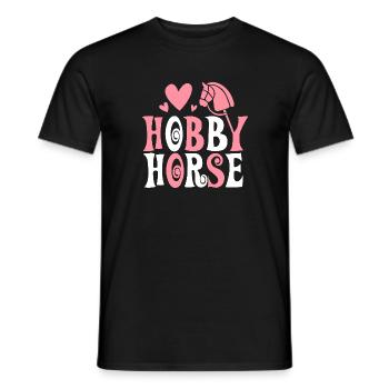 Cheval de loisir - Cheval de loisir - Équitation - Cadeau - T-shirt homme - noir - Devant - AI Model Male 178 light (178cm)