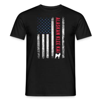 Alaskan Malamute Hund - Männer T-Shirt - Schwarz - Vorne - AI Model Male 178 light (178cm)