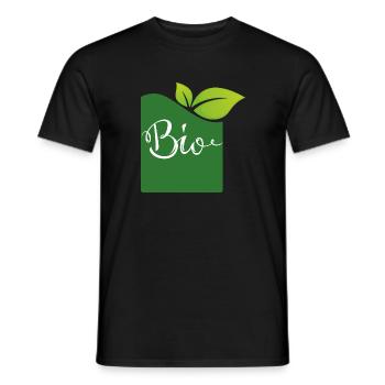 bio - Men's T-Shirt - black - Front - AI Model Male 178 light (178cm)