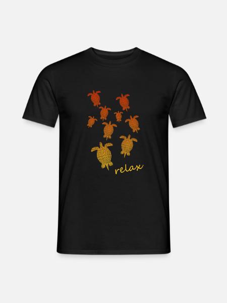 Schildkröten Turtles - Männer T-Shirt - Schwarz